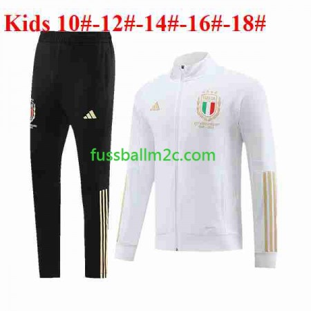 Italien Kinder Weiß Sweatshirts Anzüge 2023-2024